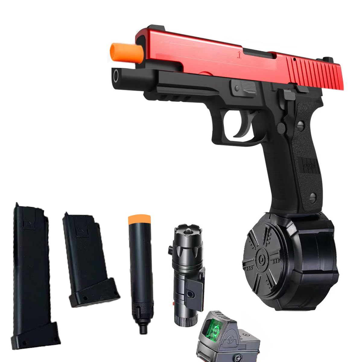 Amazon.com: JM X2 Electric Balls Blasters with Drum Toys,Splatter